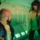 A woman (Peri Burmeister) transforms into a vampire while on an airplane from Europe to the U.S. in Netflix horror movie Blood Red Sky.